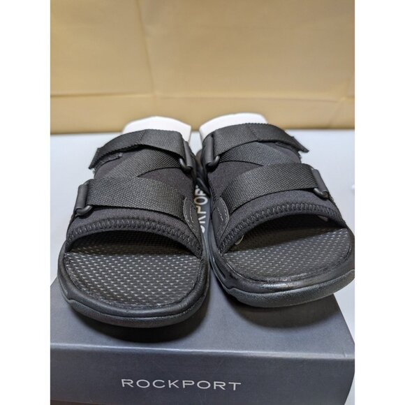 Rockport Trail Technique Men’s Black Hook & Loop Slide Sandals Size 7.5 NEW - Picture 3 of 11